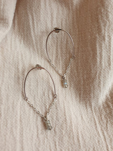 Silver Arc Earrings