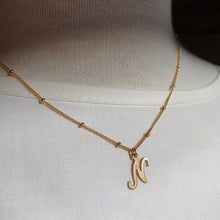 Load image into Gallery viewer, Cursive Initial Necklace