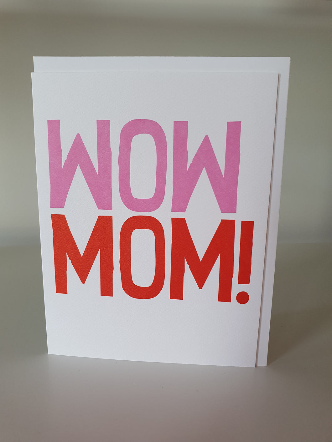 WOW MOM note card