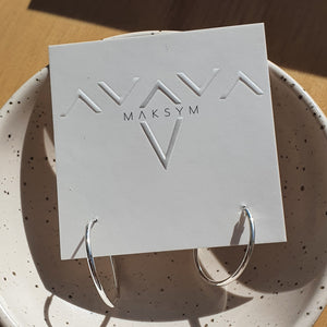 Medium Hoops - Silver