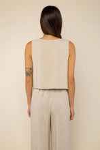 Load image into Gallery viewer, Cove Linen Vest - Sand