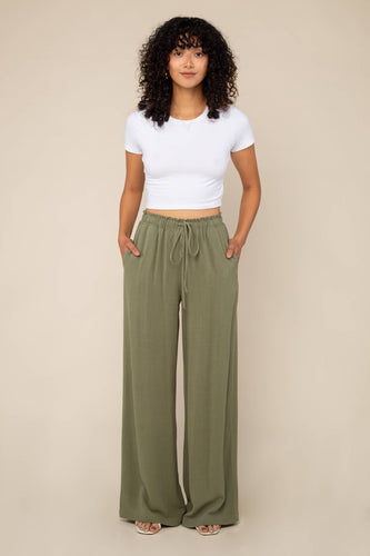 Cove Linen Pant - Sage