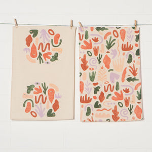 Curio Linen blend dishtowels - set of 2