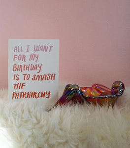 Smash The Patriarchy Birthday Card