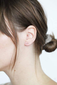 Bar Earrings - Silver 10 mm